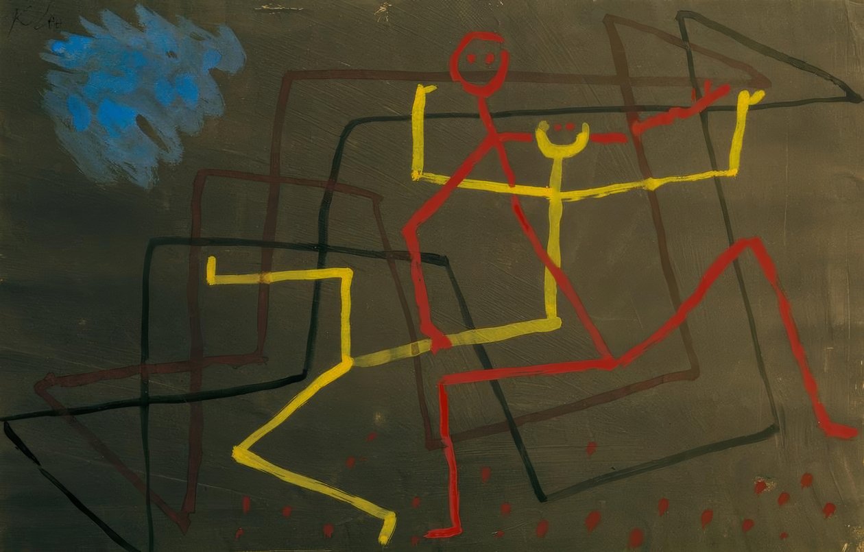 Gelb unterliegt von Paul Klee