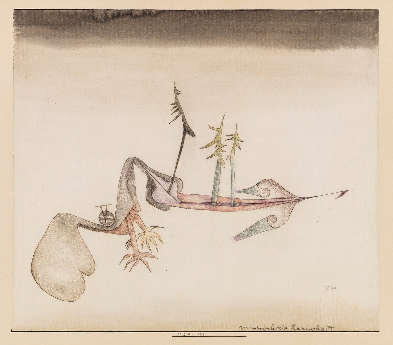 Grundverhexte Landschaft von Paul Klee