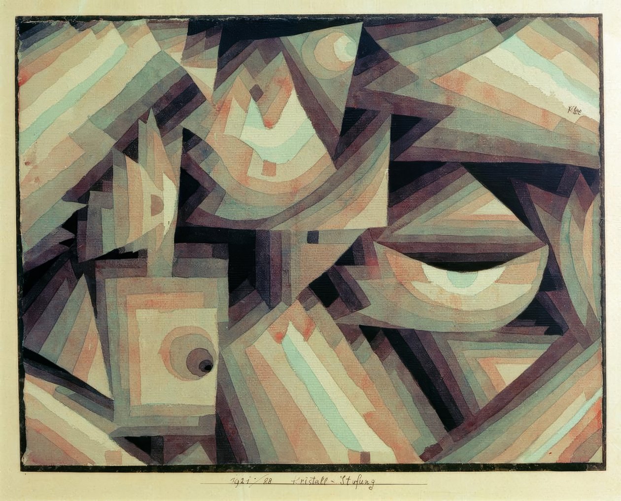 Kristall-Stufung von Paul Klee