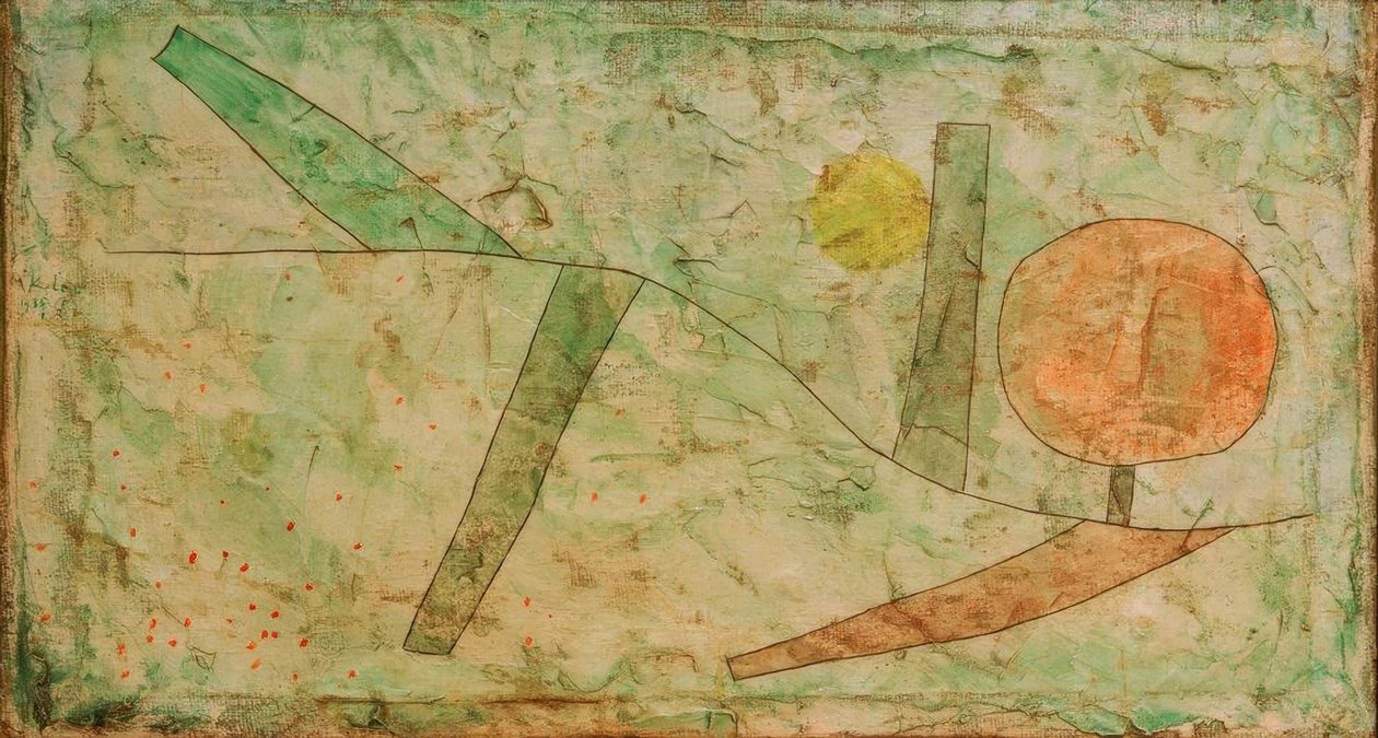 Landschaft am Anfang von Paul Klee