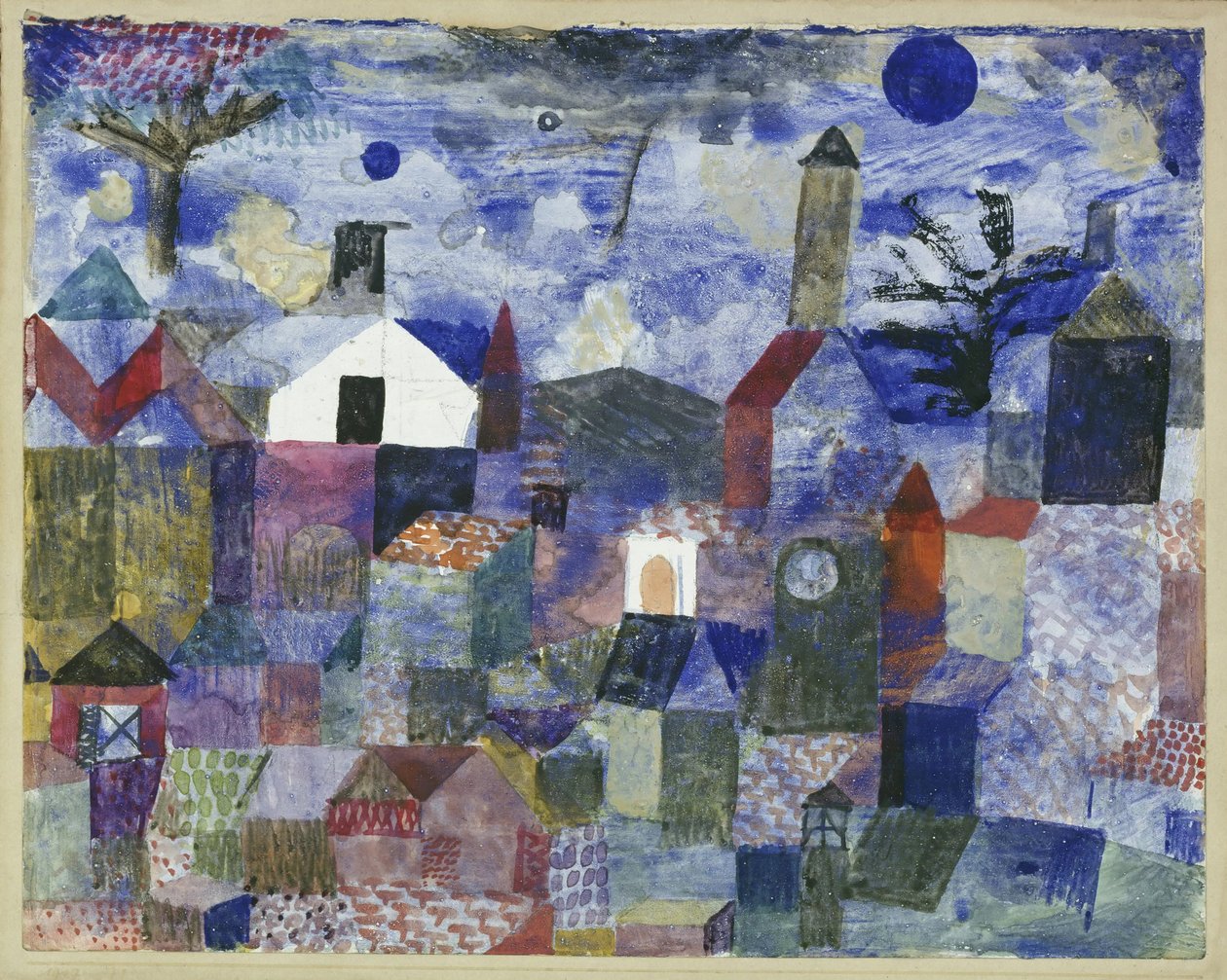 Landschaft in Blau von Paul Klee