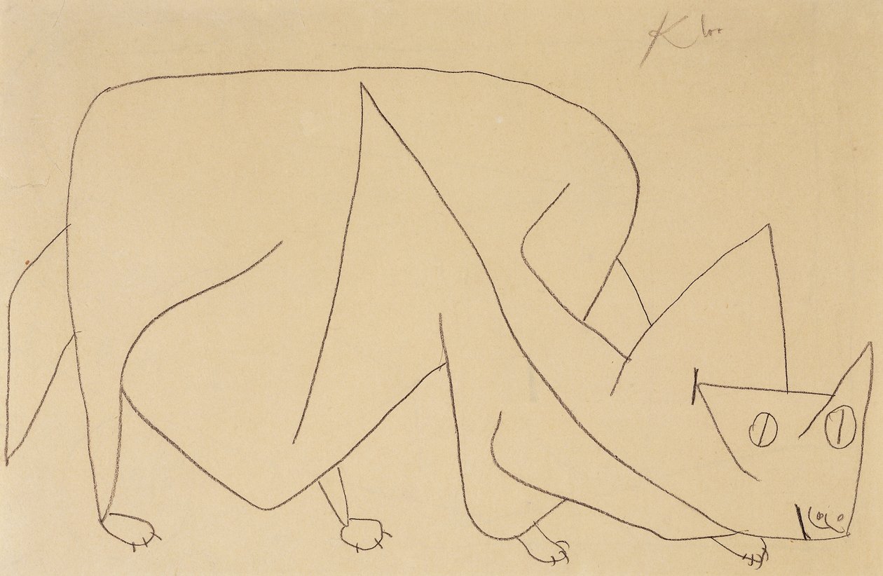 Lauernde Katze von Paul Klee