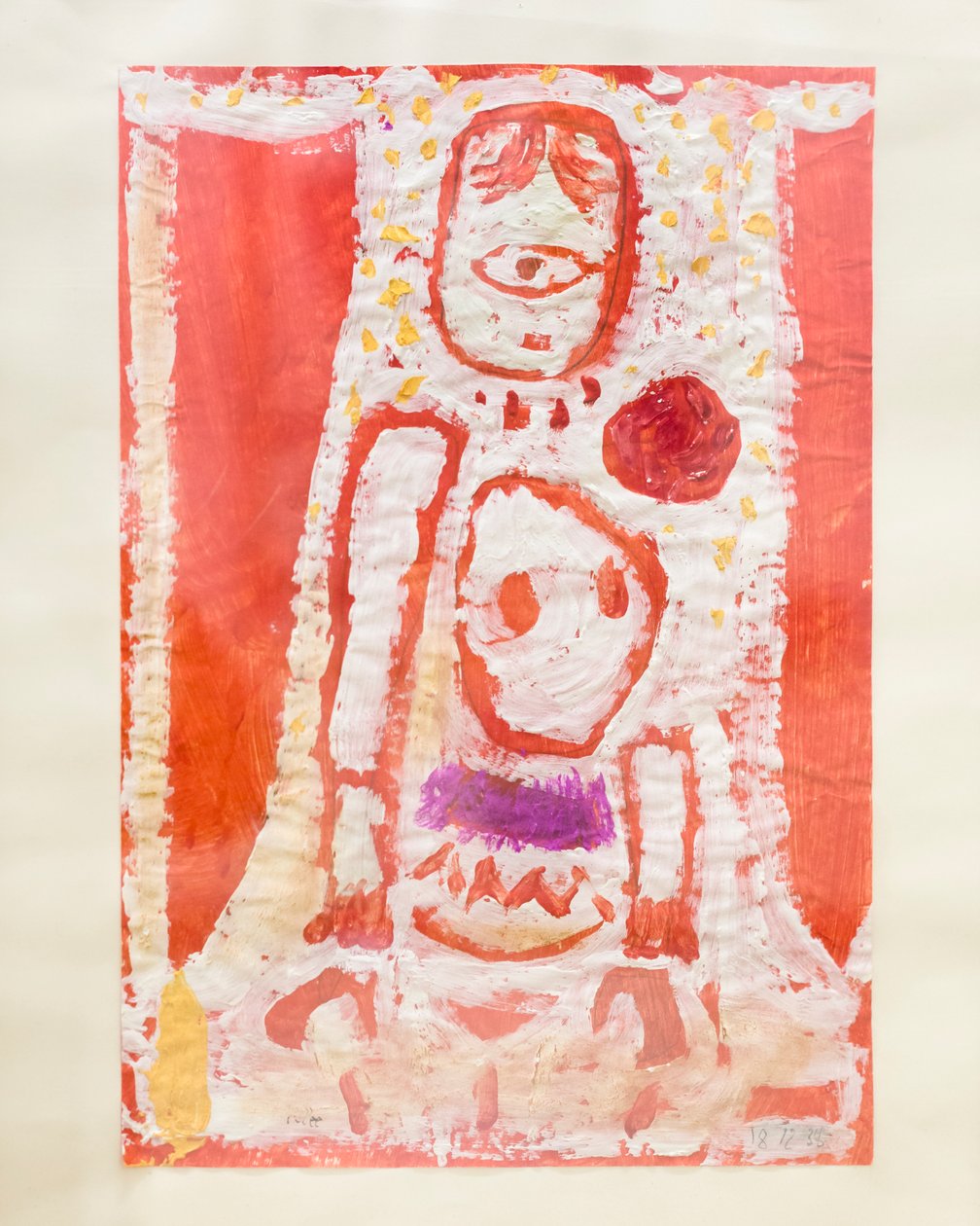 Mädchen mit Ansteckblume von Paul Klee