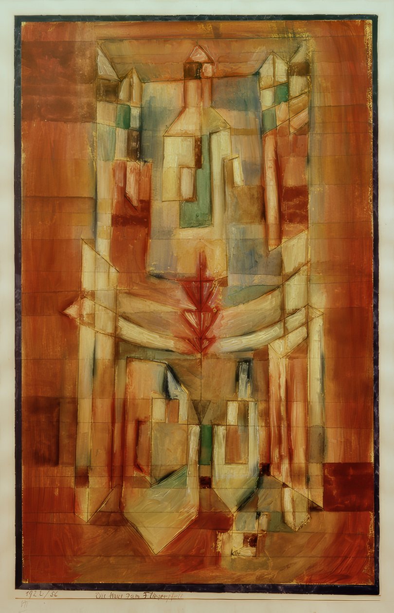 Das Haus zum Fliegerpfeil von Paul Klee