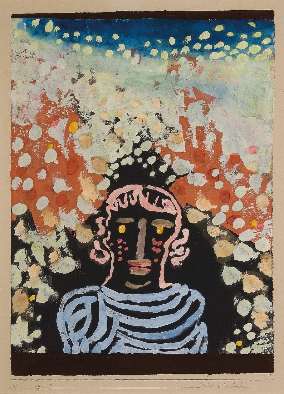 Porträt im Laubengang von Paul Klee