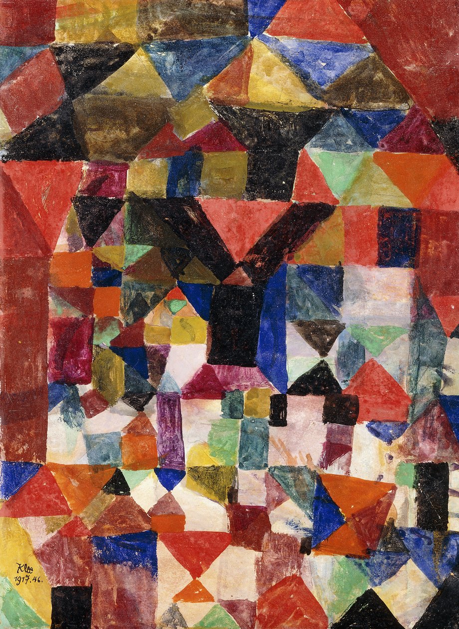 Stadtartiger Aufbau von Paul Klee