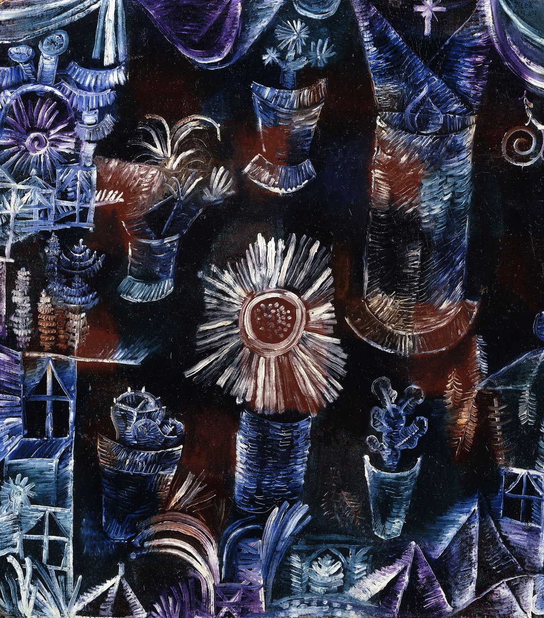 Stilleben mit der Distelblüte von Paul Klee