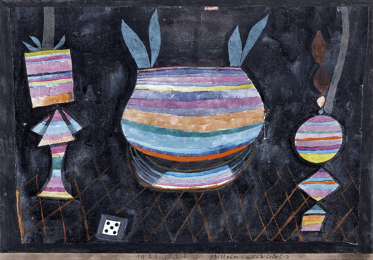 Stillleben mit Würfeln von Paul Klee