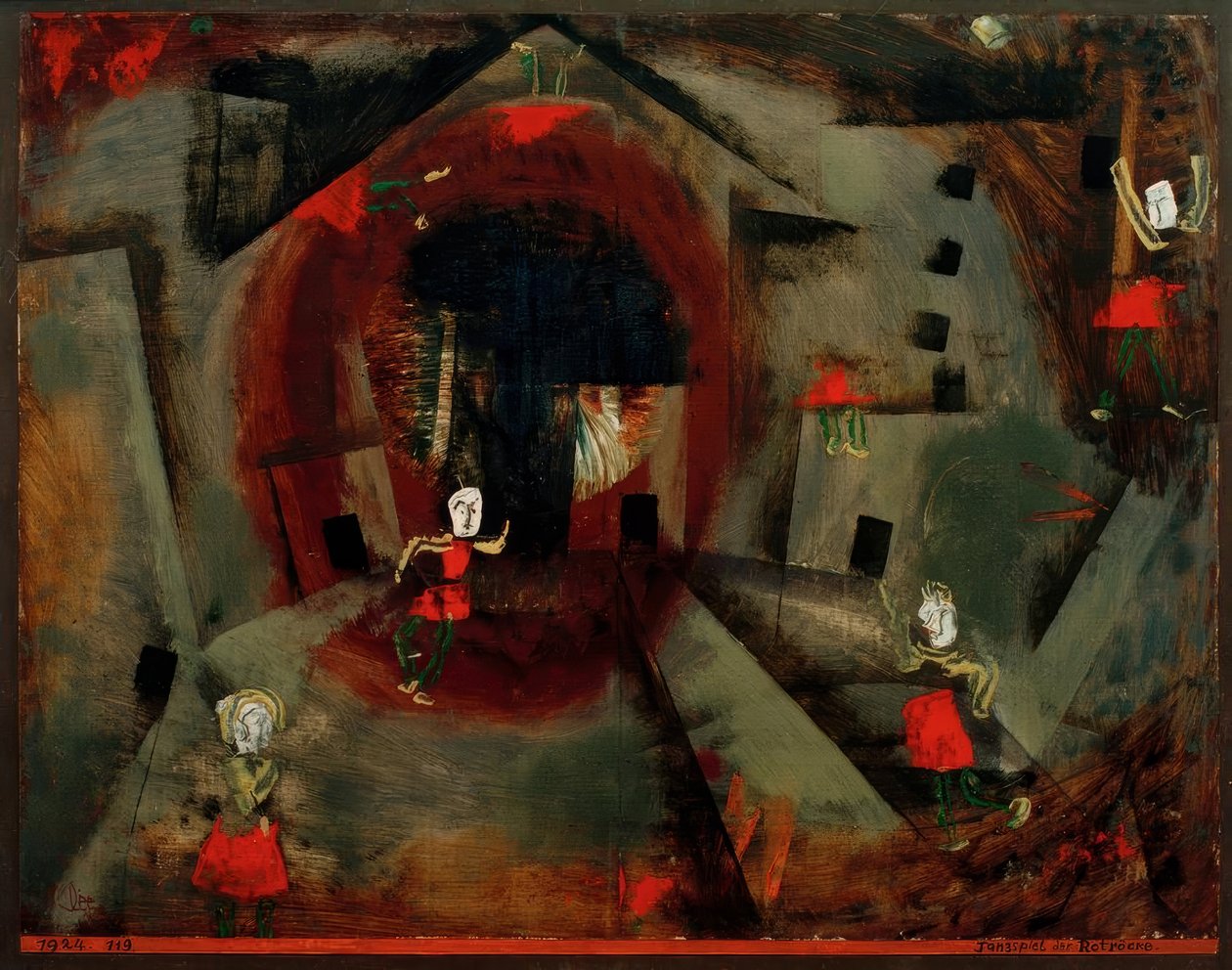 Tanzspiel der Rotröcke von Paul Klee