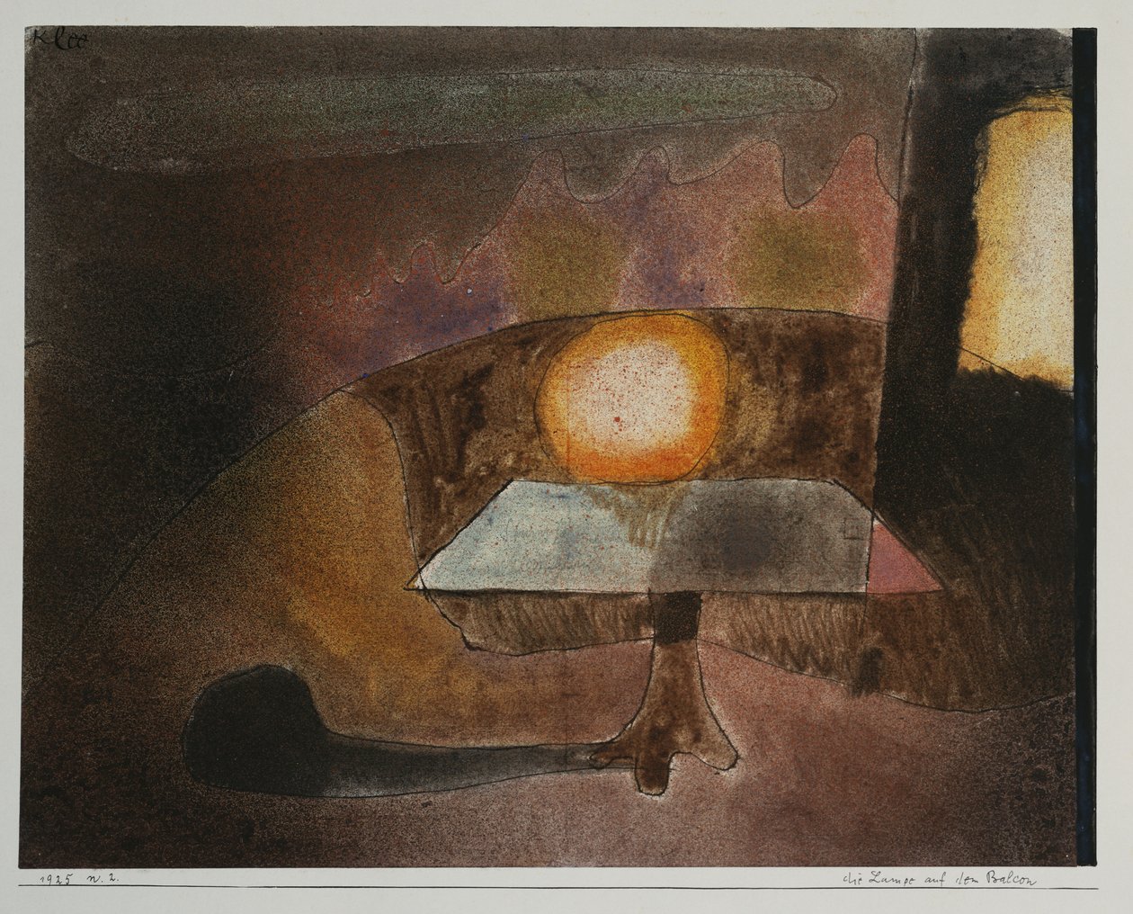 Die Lampe auf der Terrasse von Paul Klee