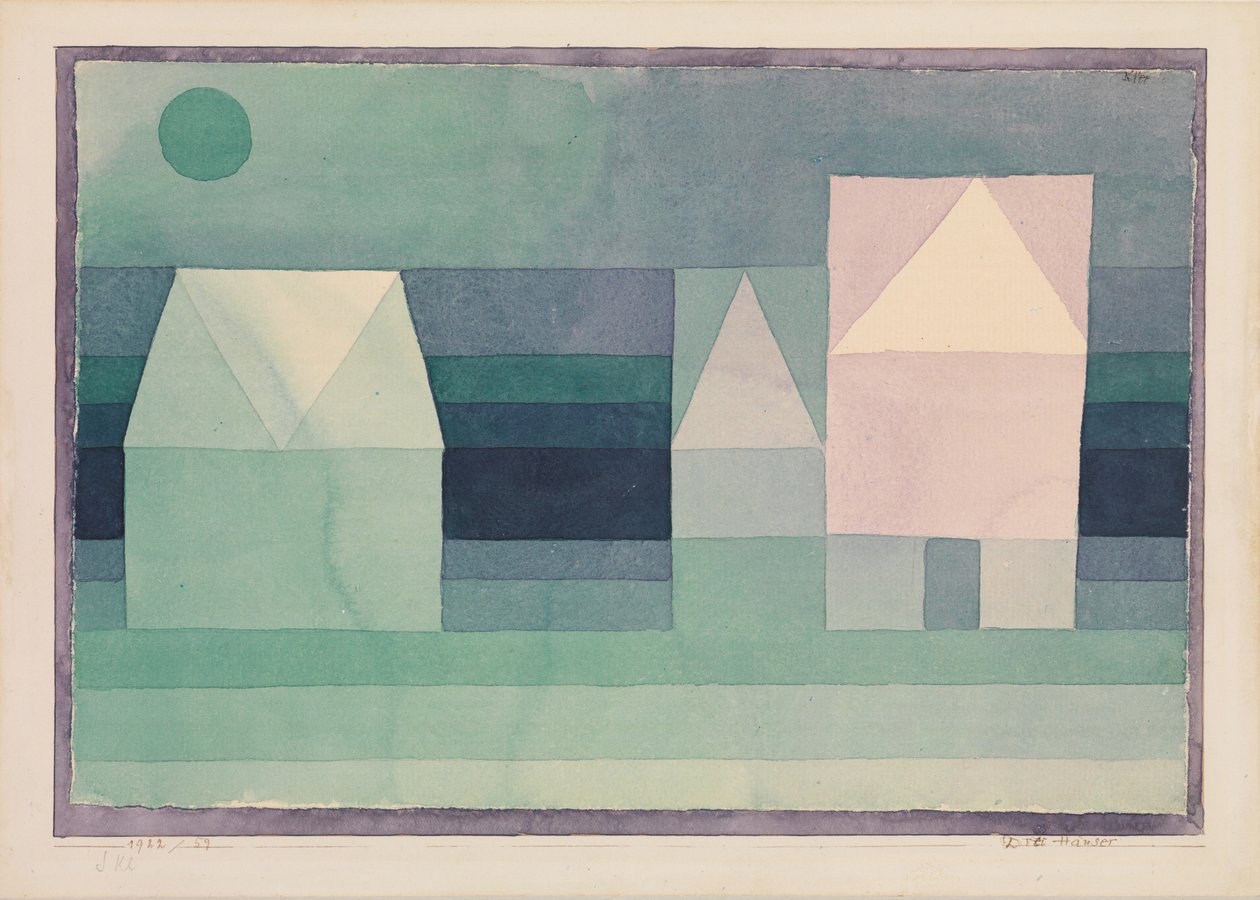 Drei Häuser von Paul Klee
