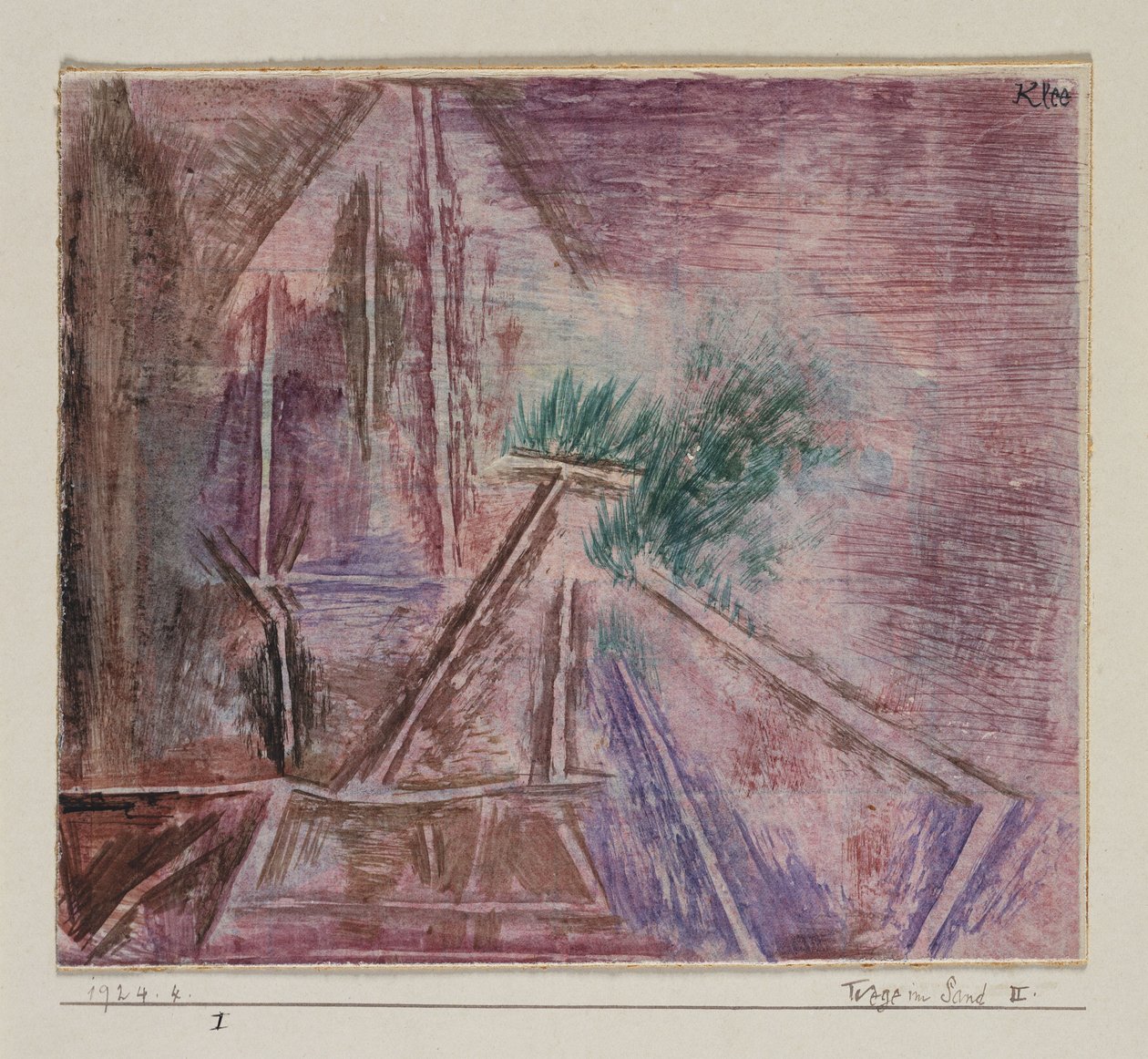 Wege im Sand II von Paul Klee