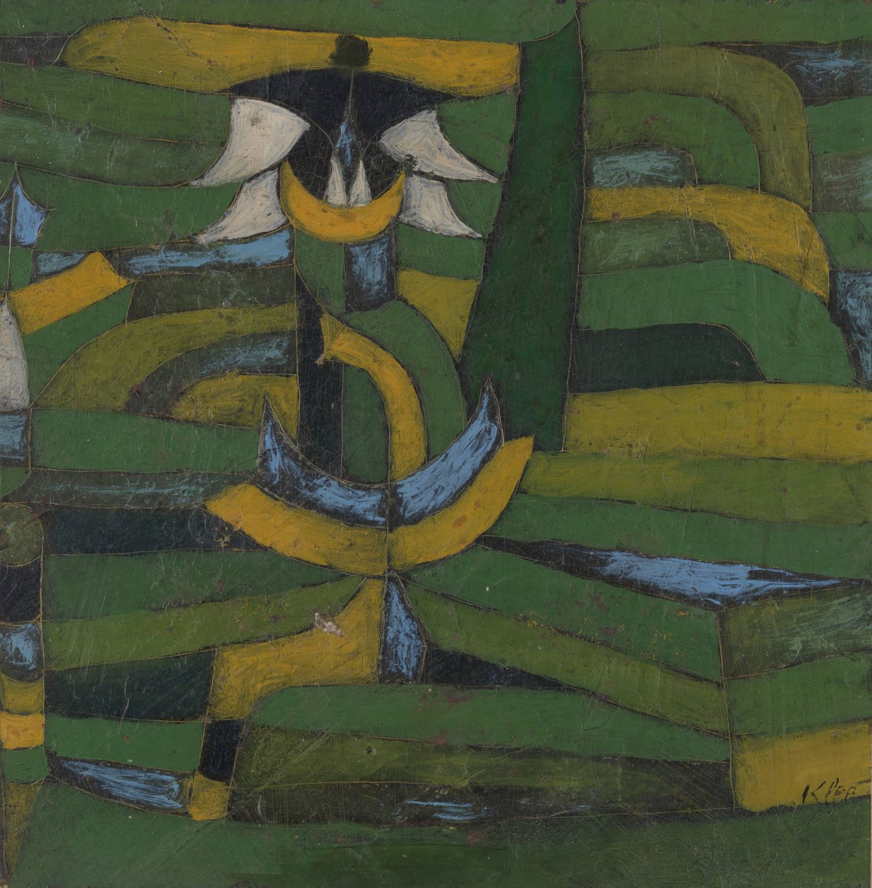 Weiße Blüte im Garten, 1920 von Paul Klee