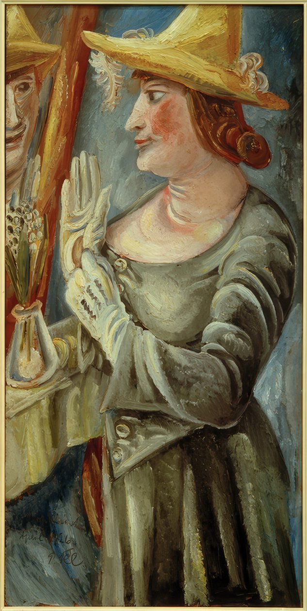 Frau K. vor dem Spiegel von Paul Kleinschmidt