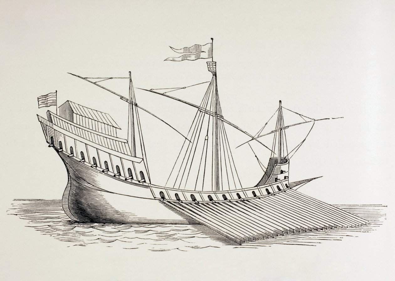 Galeere des 16. Jahrhunderts von Paul Lacroix