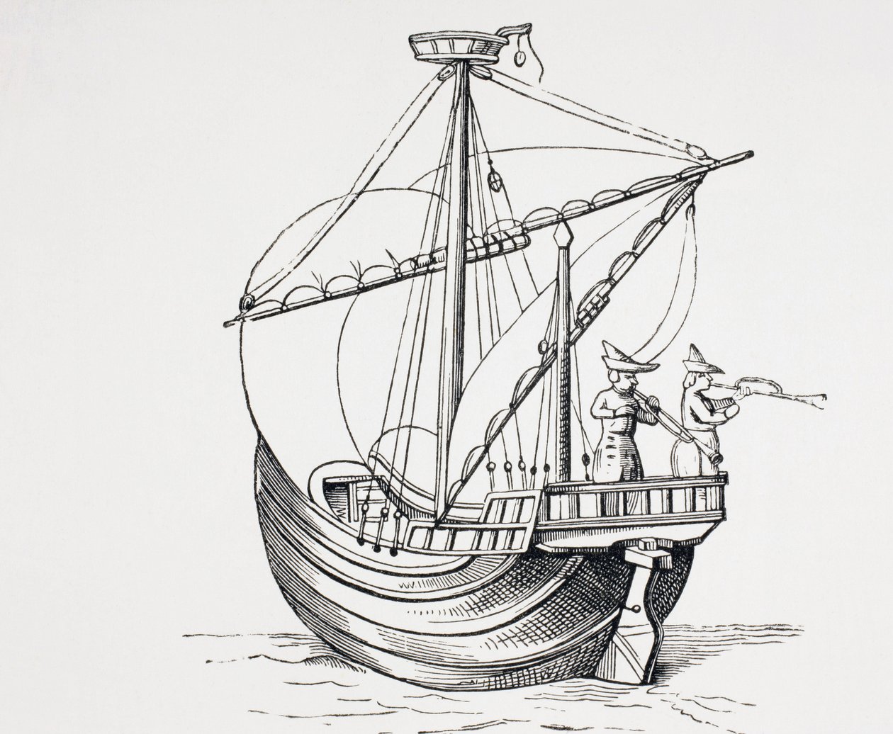 Segelschiff des 15. Jahrhunderts von Paul Lacroix