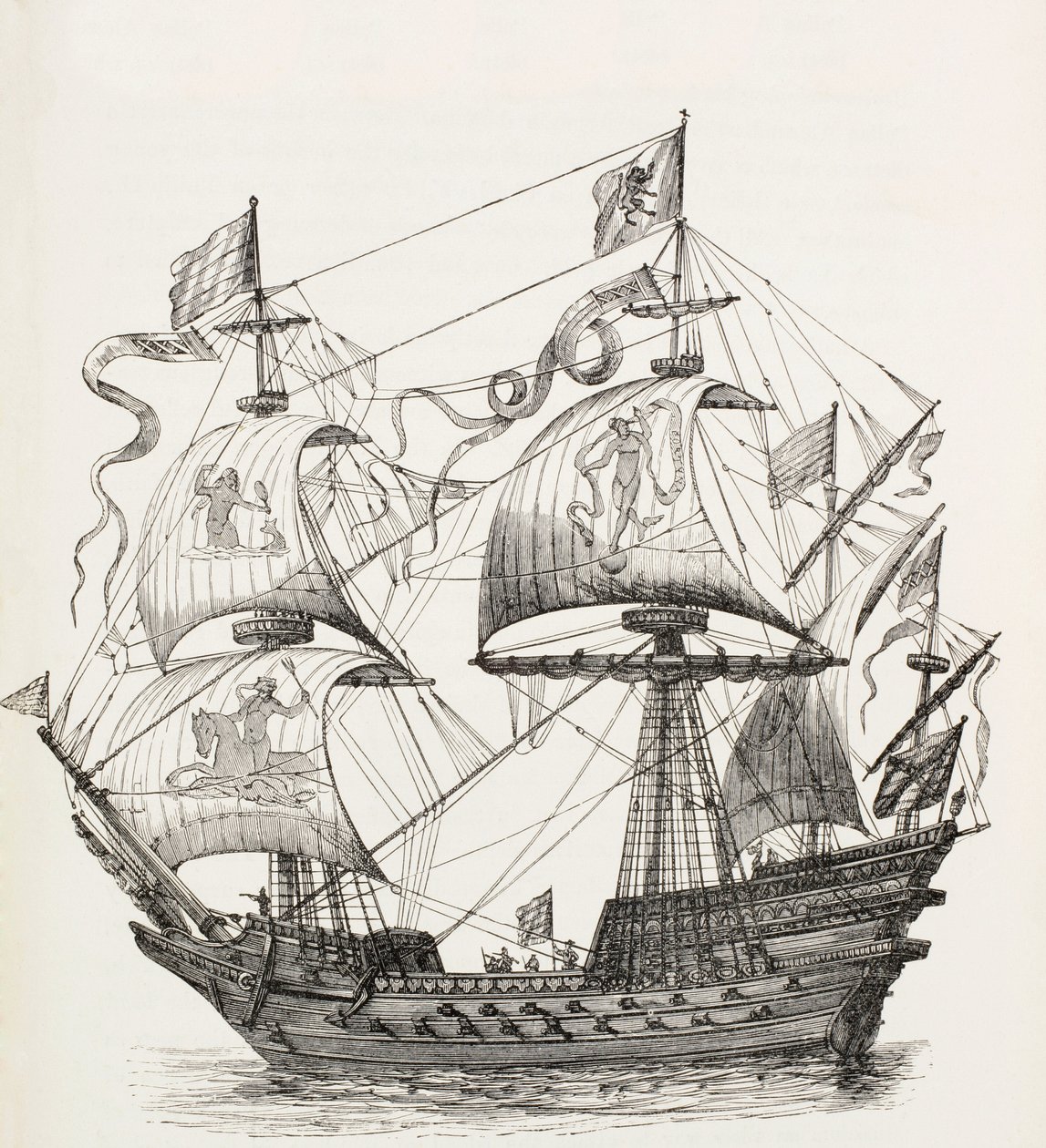 Kriegsschiff des 16. Jahrhunderts von Paul Lacroix