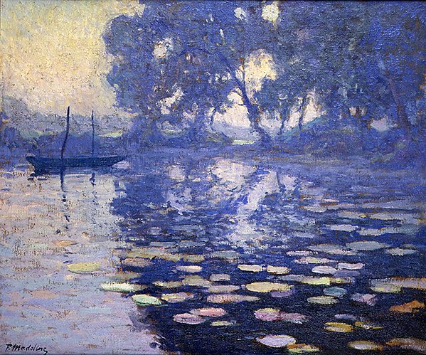 Morgendämmerung an einem Fluss von Paul Madeline