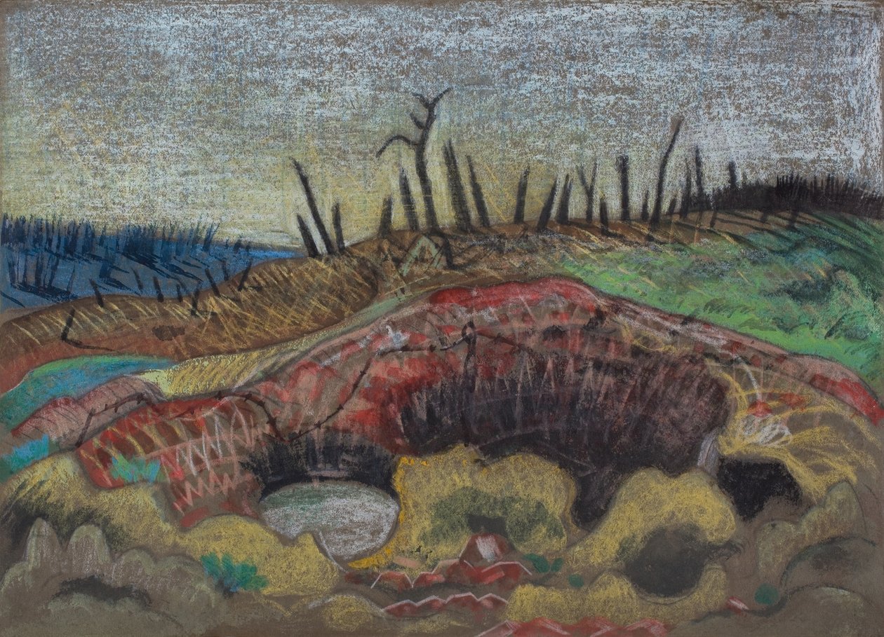Ein Bauernhof, Wytschaete von Paul Nash