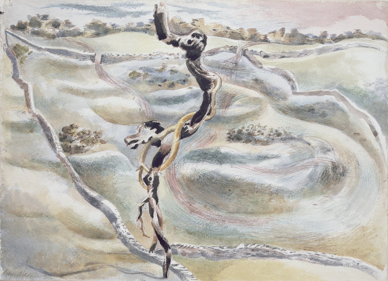 Objekt bei Scarbank von Paul Nash