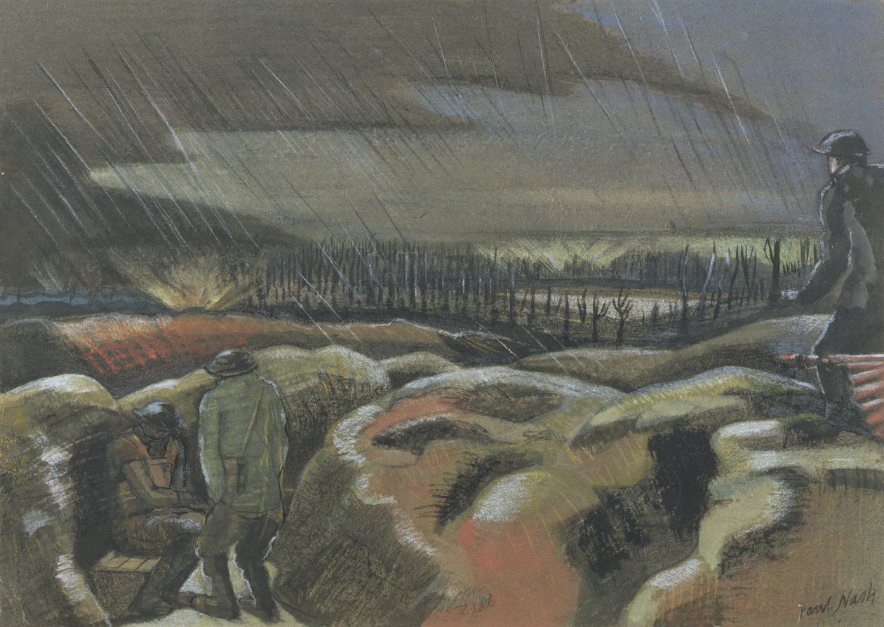 Granateinschlag, Zillebeke von Paul Nash