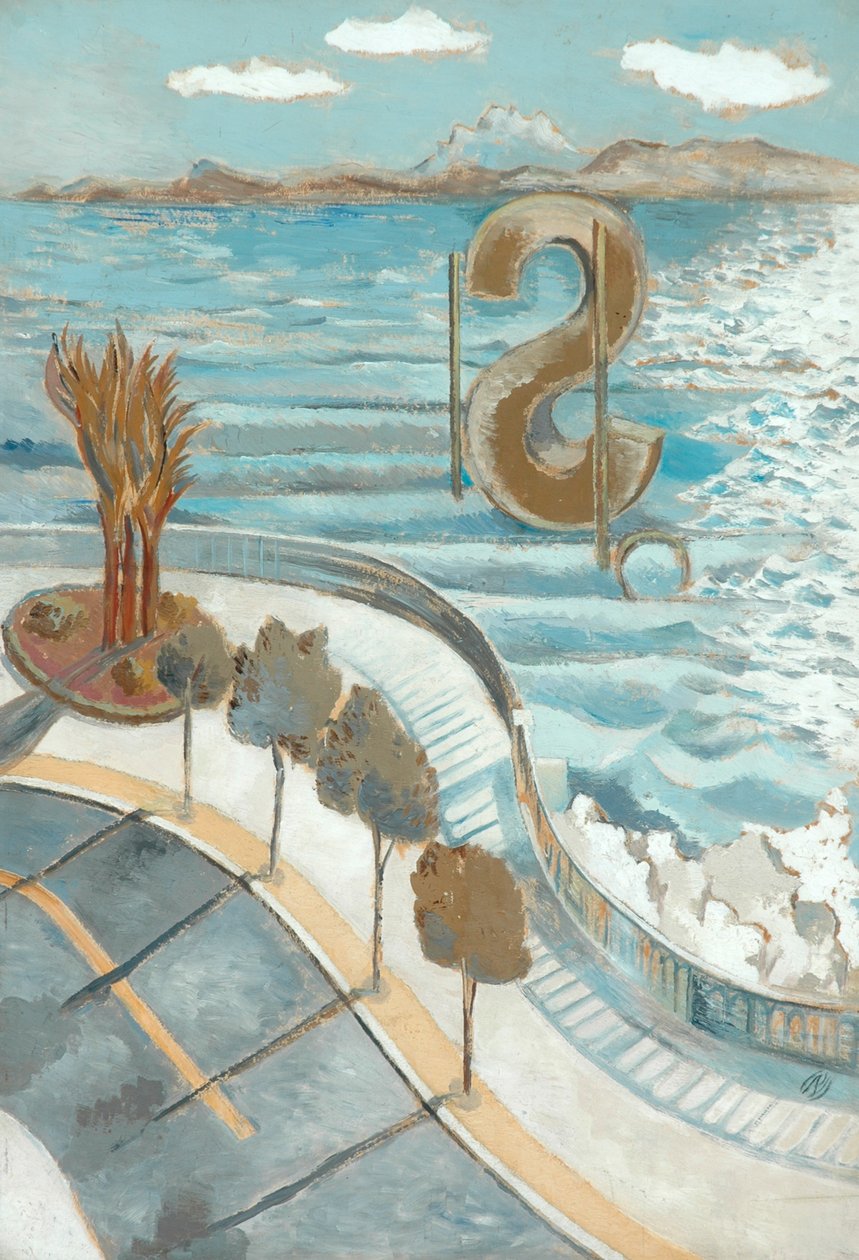 Blick aus einem Fenster, Nizza von Paul Nash