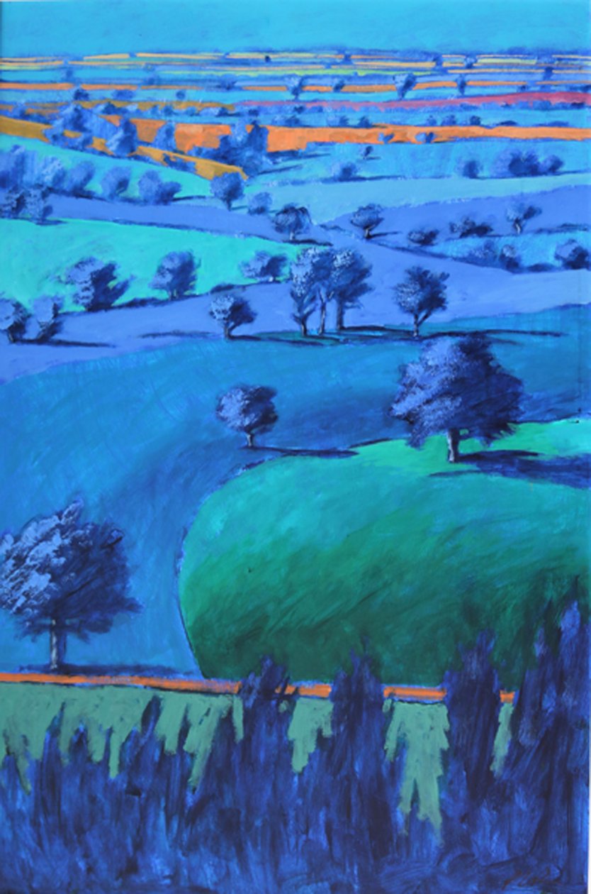 Blaues Gemälde von Paul Powis