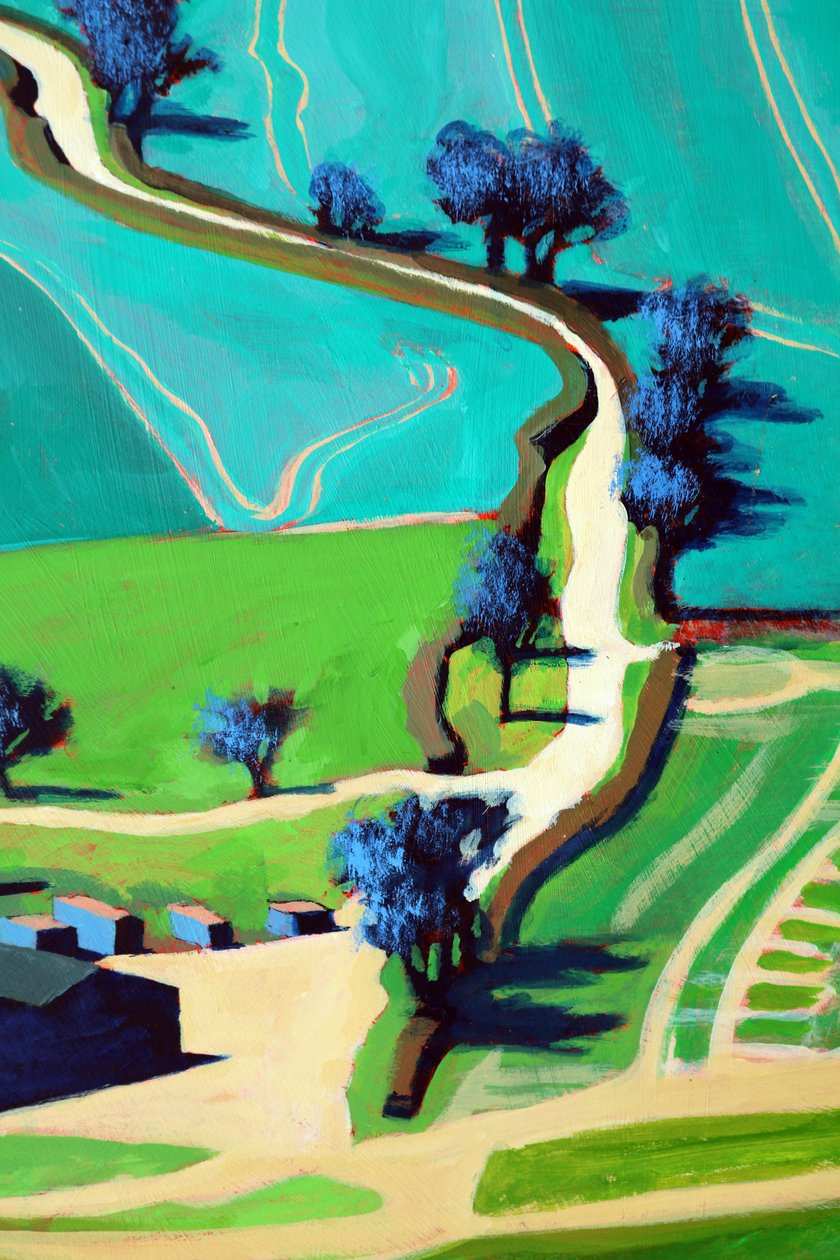 Landstraße Sommer von Paul Powis