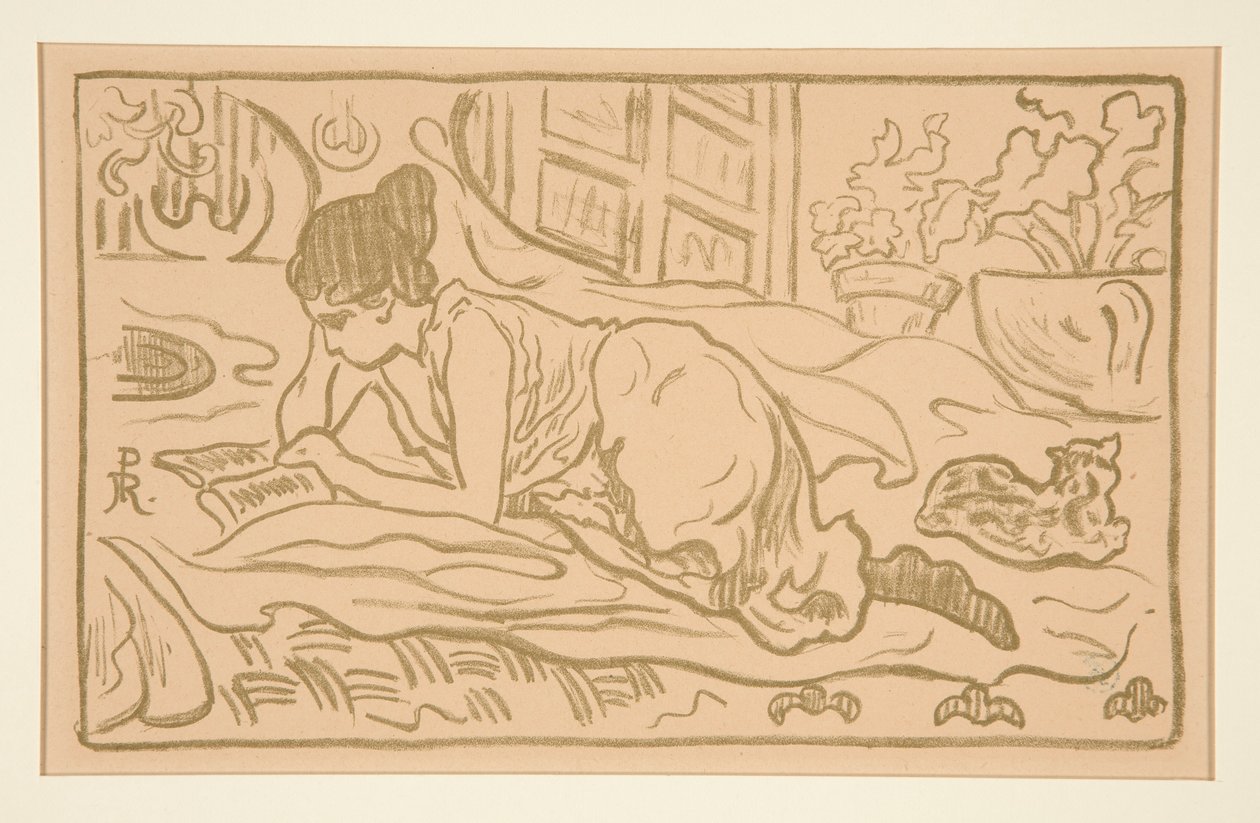 Liegendes Mädchen von Paul Elie Ranson