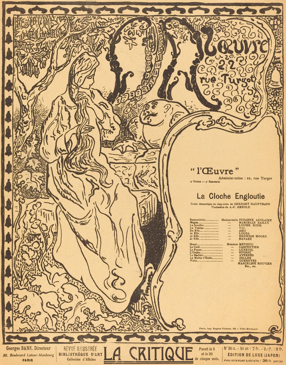 Die verschlungene Glocke von Paul Elie Ranson