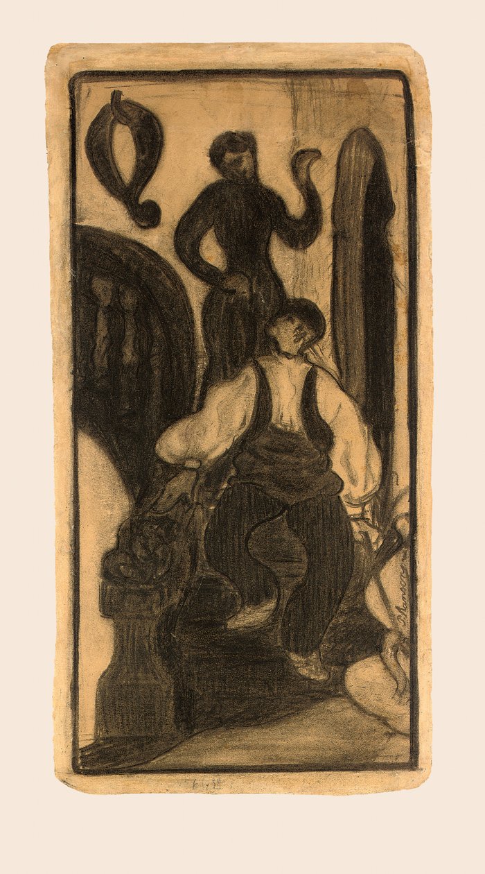 Treppe in einem Gasthaus, Baskenland von Paul Elie Ranson