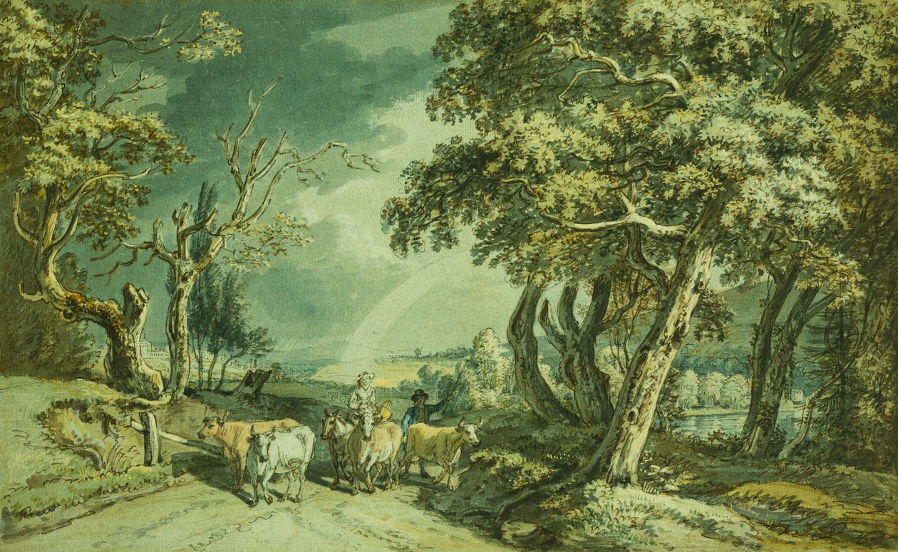 Auf dem Weg zum Markt von Paul Sandby