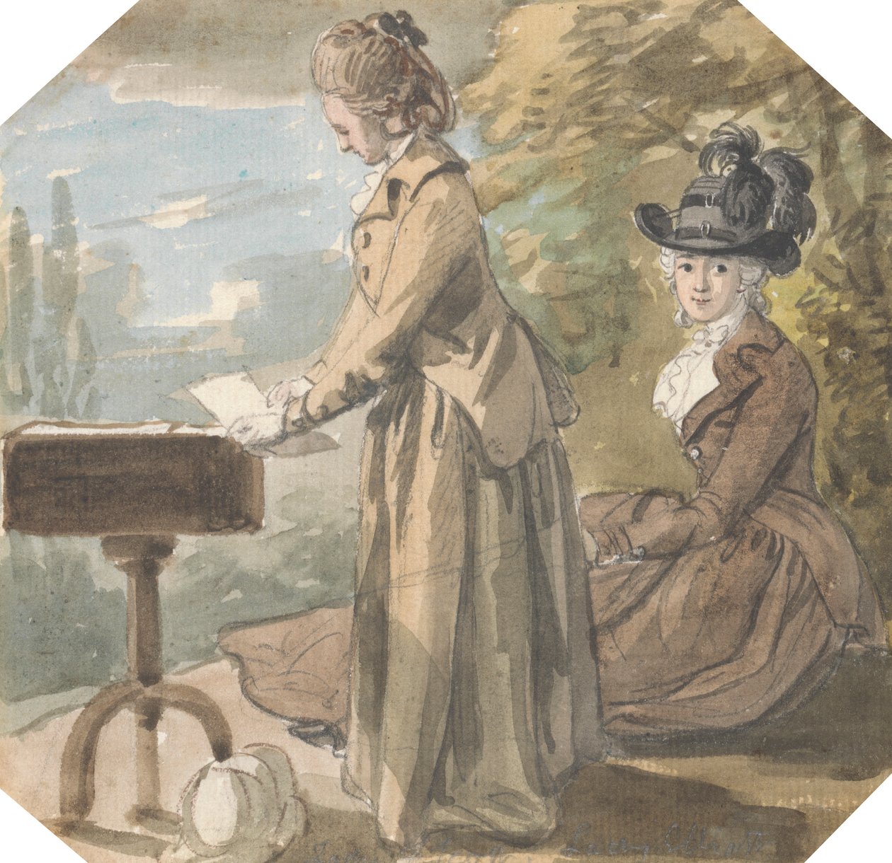 Lady Francis Scott und Lady Elliot von Paul Sandby