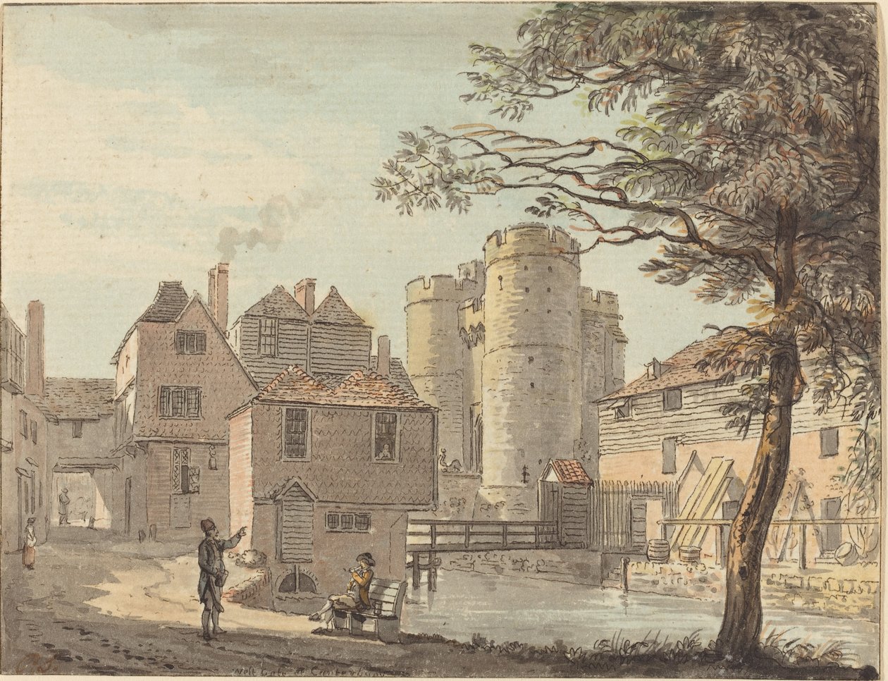 Westtor in Canterbury von Paul Sandby