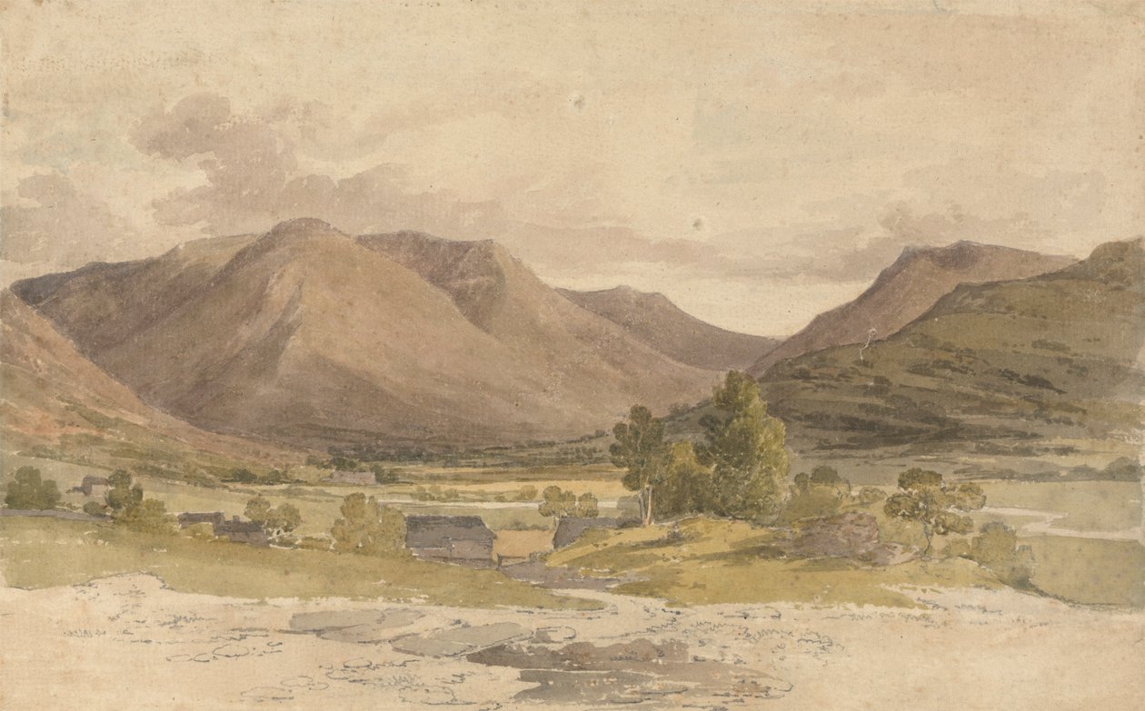 Ansicht von Side Farm, Patterdale von Paul Sandby Munn