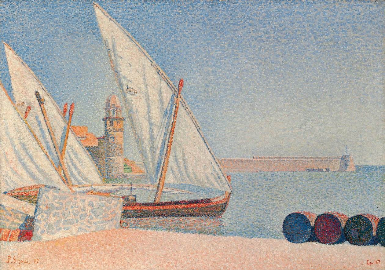 Collioure, Les Balancelles, 1887 von Paul Signac