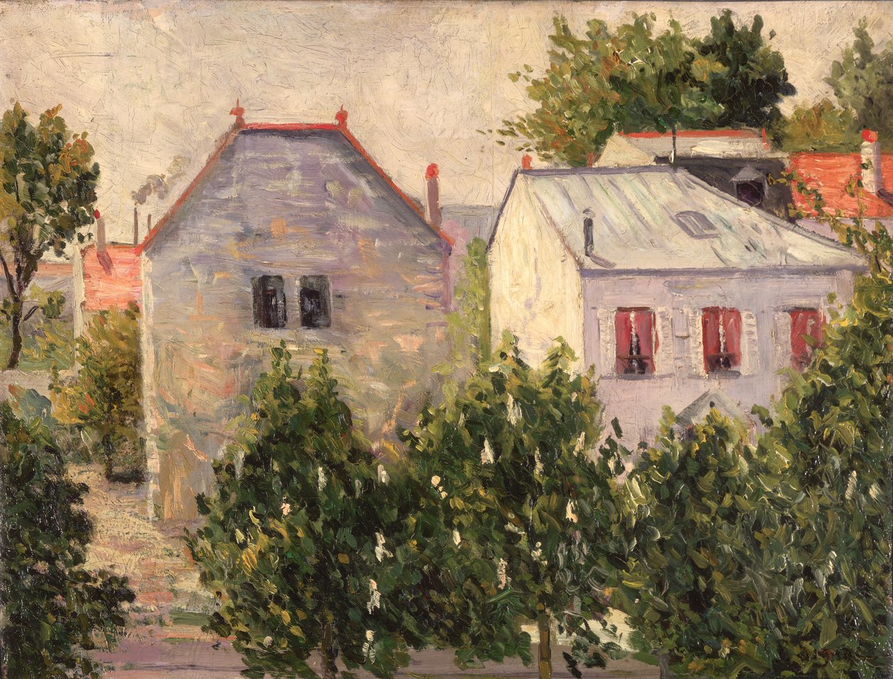 Garten in Asnieres von Paul Signac