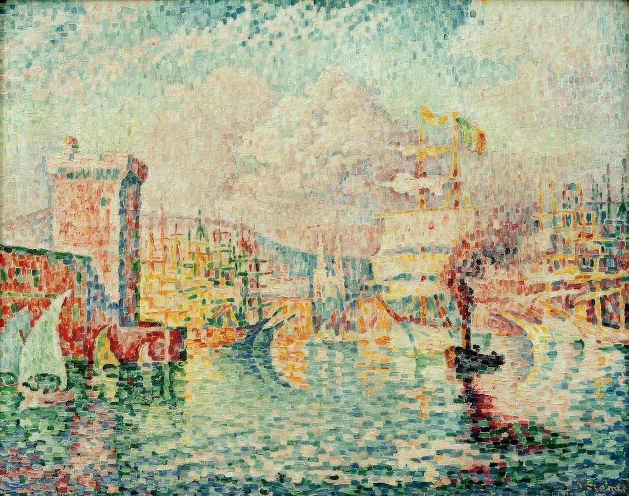 Hafen von Marseille von Paul Signac