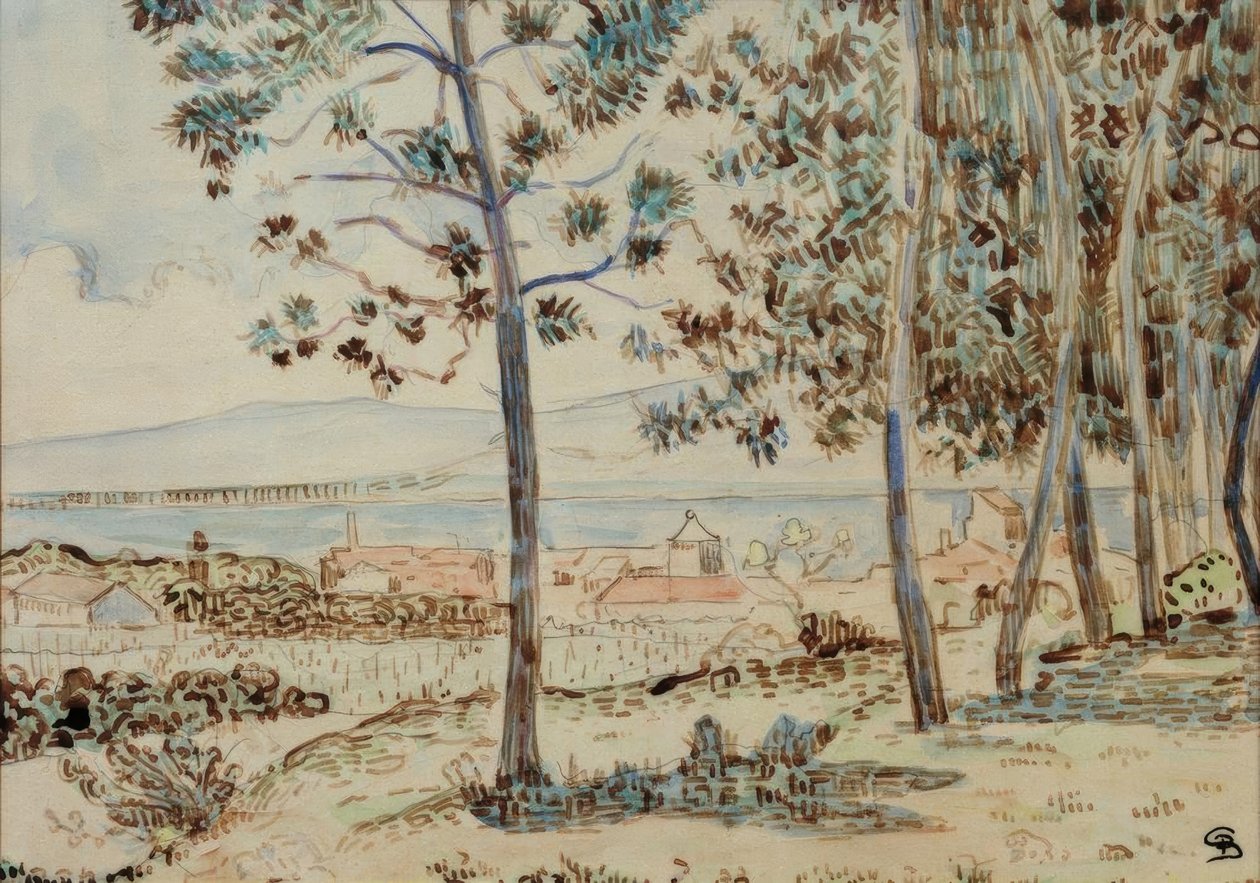 Die Kathedrale in Quimperlé von Paul Signac