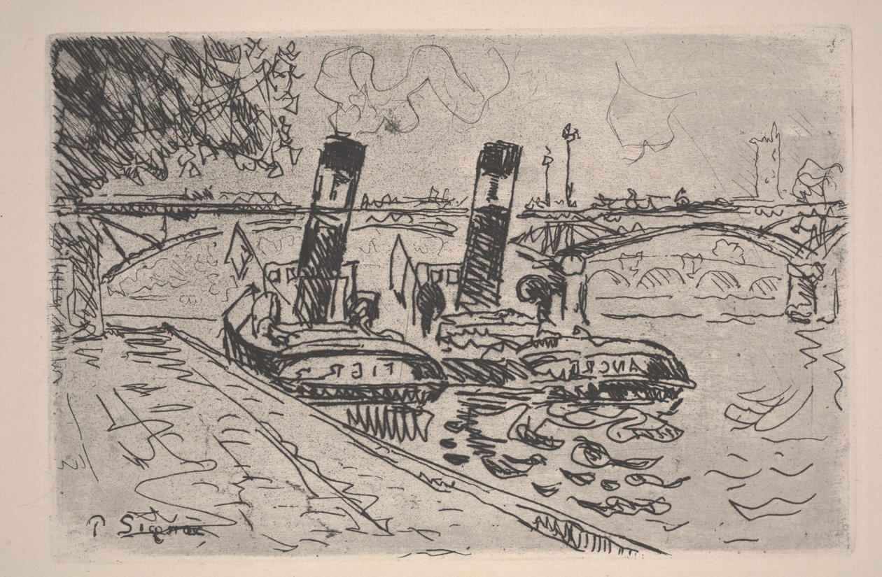Le Pont des Arts von Paul Signac