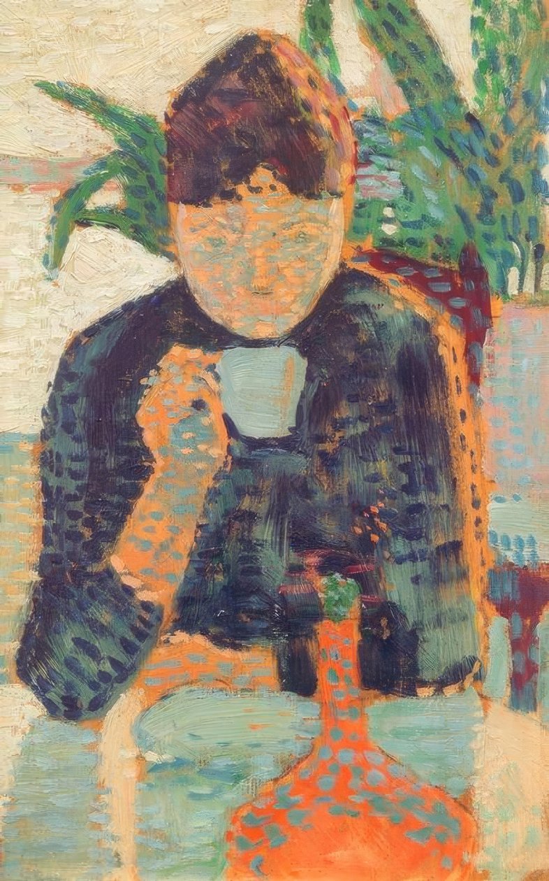 Trinkende Frau I von Paul Signac