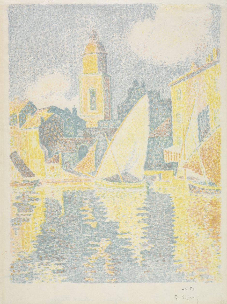 Saint-Tropez: Der Hafen, 1897-98 von Paul Signac