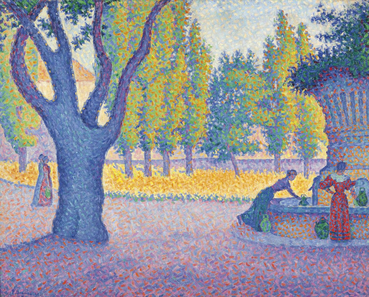 Saint-Tropez, Fontaine des Lices, 1895 von Paul Signac