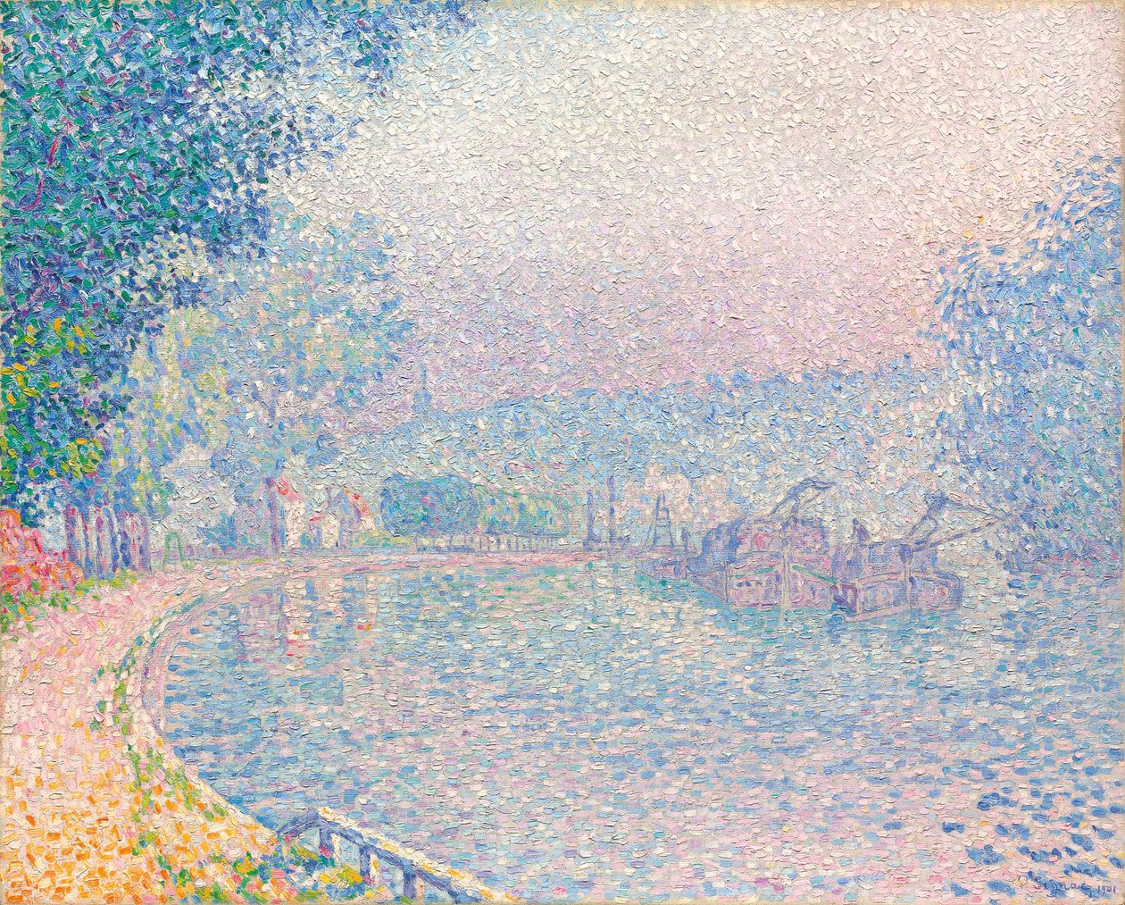 Samois, La Berge, Morgen von Paul Signac