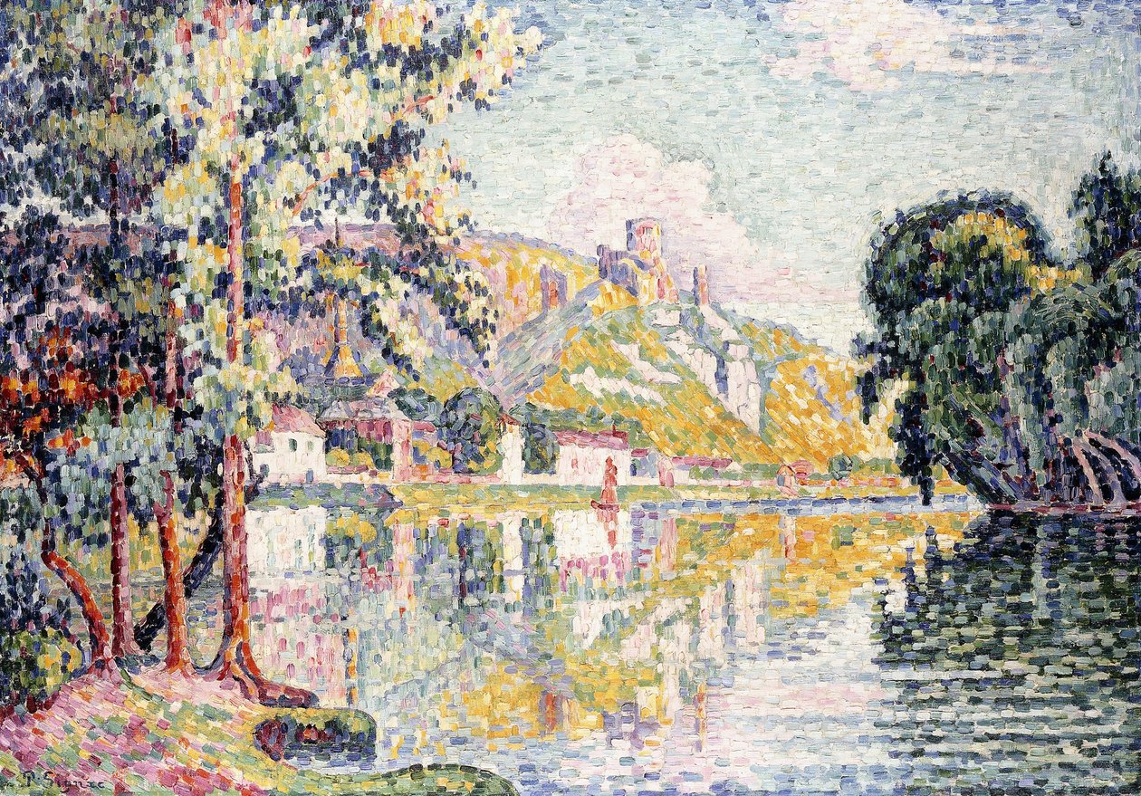 Die Andelys, Gaillard Schloss, 1921 von Paul Signac