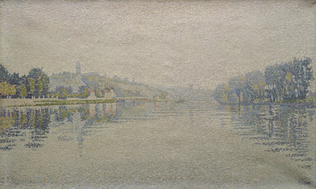 Blick auf die Seine bei Herblay, 1889 von Paul Signac