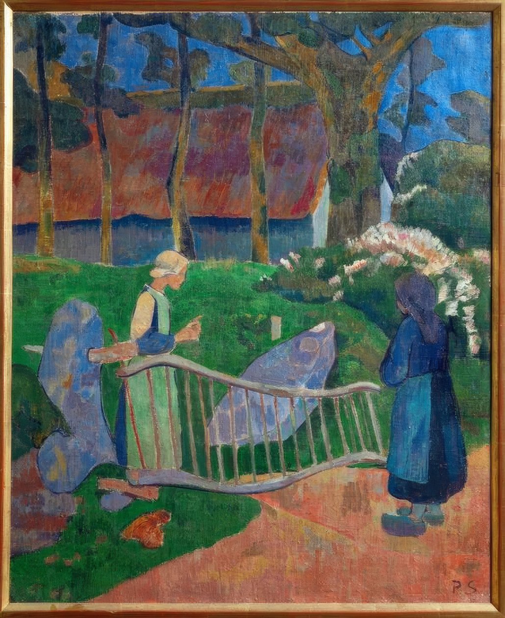 Die blühende Barriere, Le Pouldu (Finistère) von Paul Sérusier