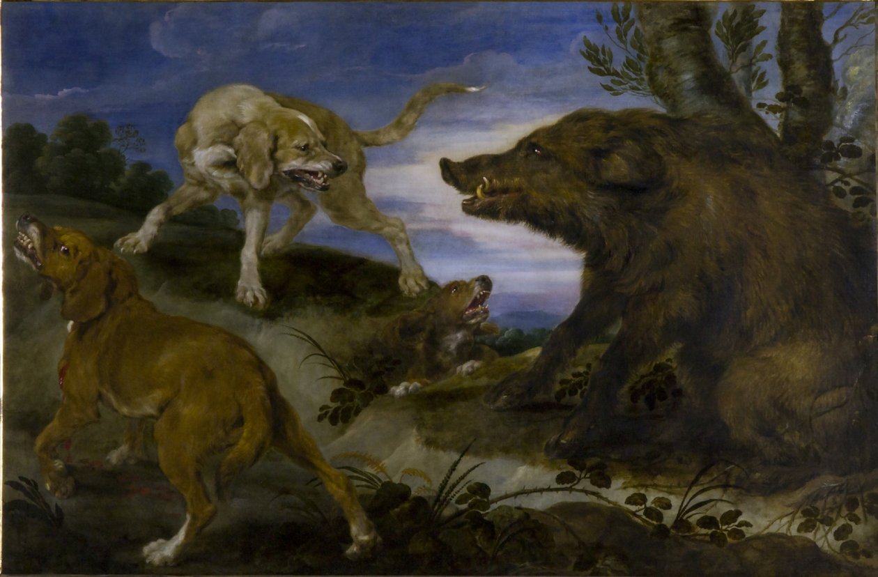 Wildschweinjagd von Paul De Vos