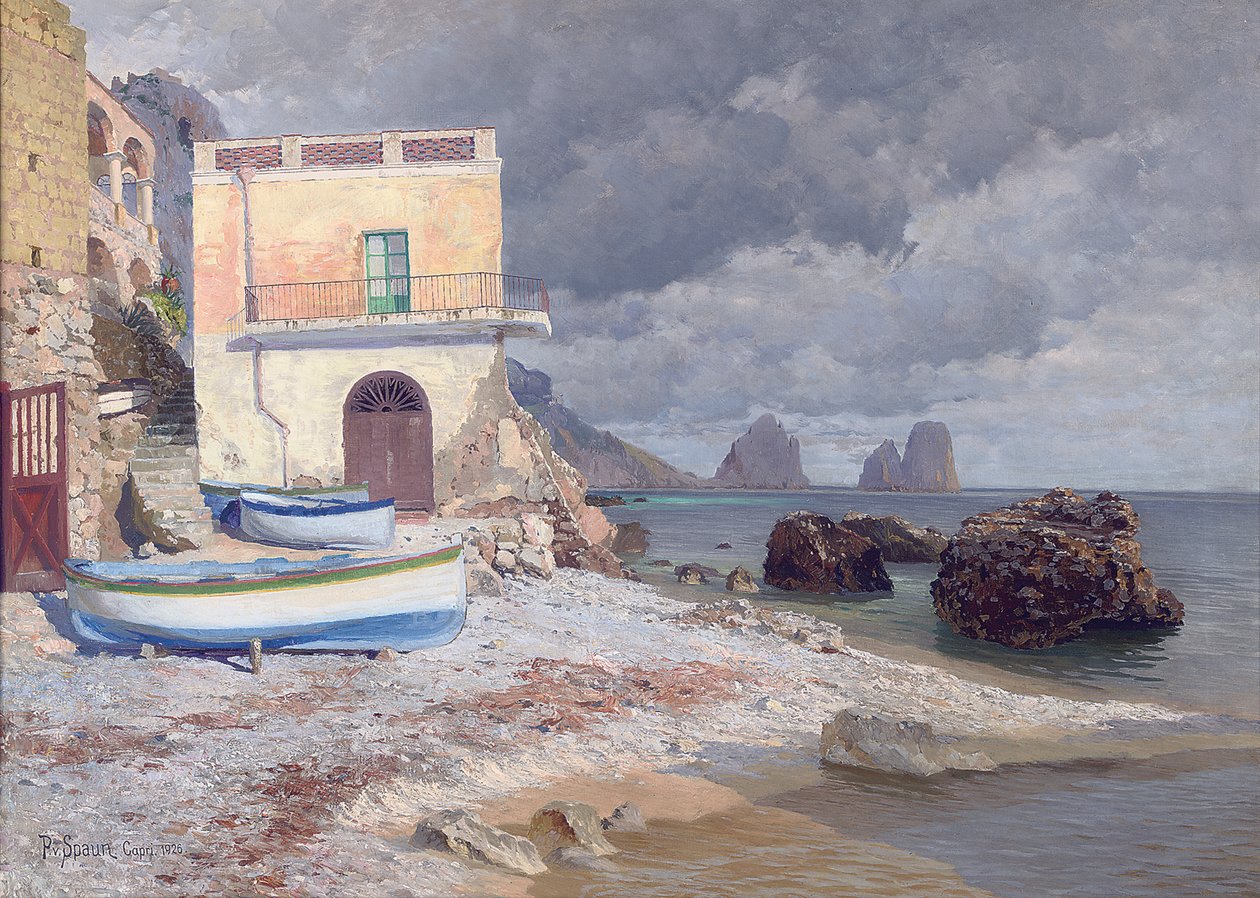 Eine Villa in Capri von Paul von Spaun