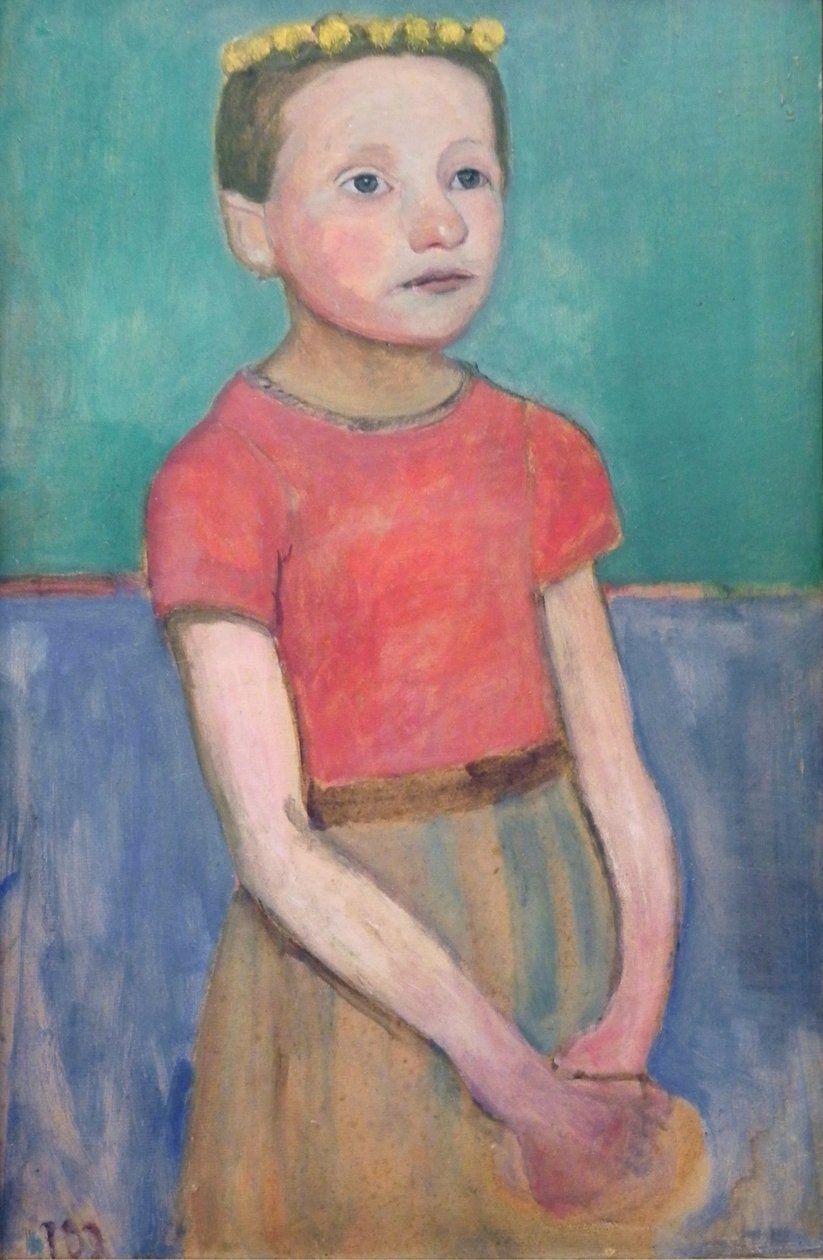 Brustbild eines ca. 12-jährigen italienischen Mädchens von Paula Modersohn Becker